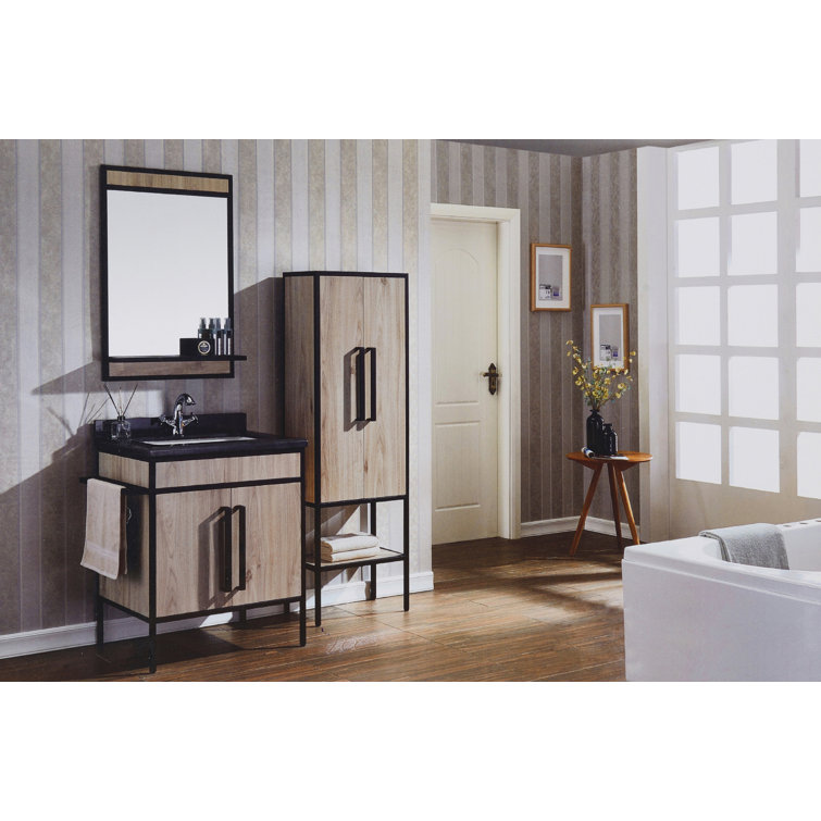 Gracie Oaks Donatelo 30.7'' Freestanding Single Bathroom Vanity with